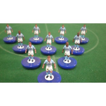 Subbuteo Andrew Table Soccer Manchester City 2007-2008 on Classic Hasbro Bases